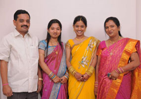 With family